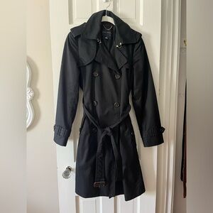 Banana Republic Black Trench